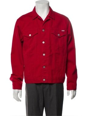 Carhartt Unisex Bright Red Denim Western Jacket